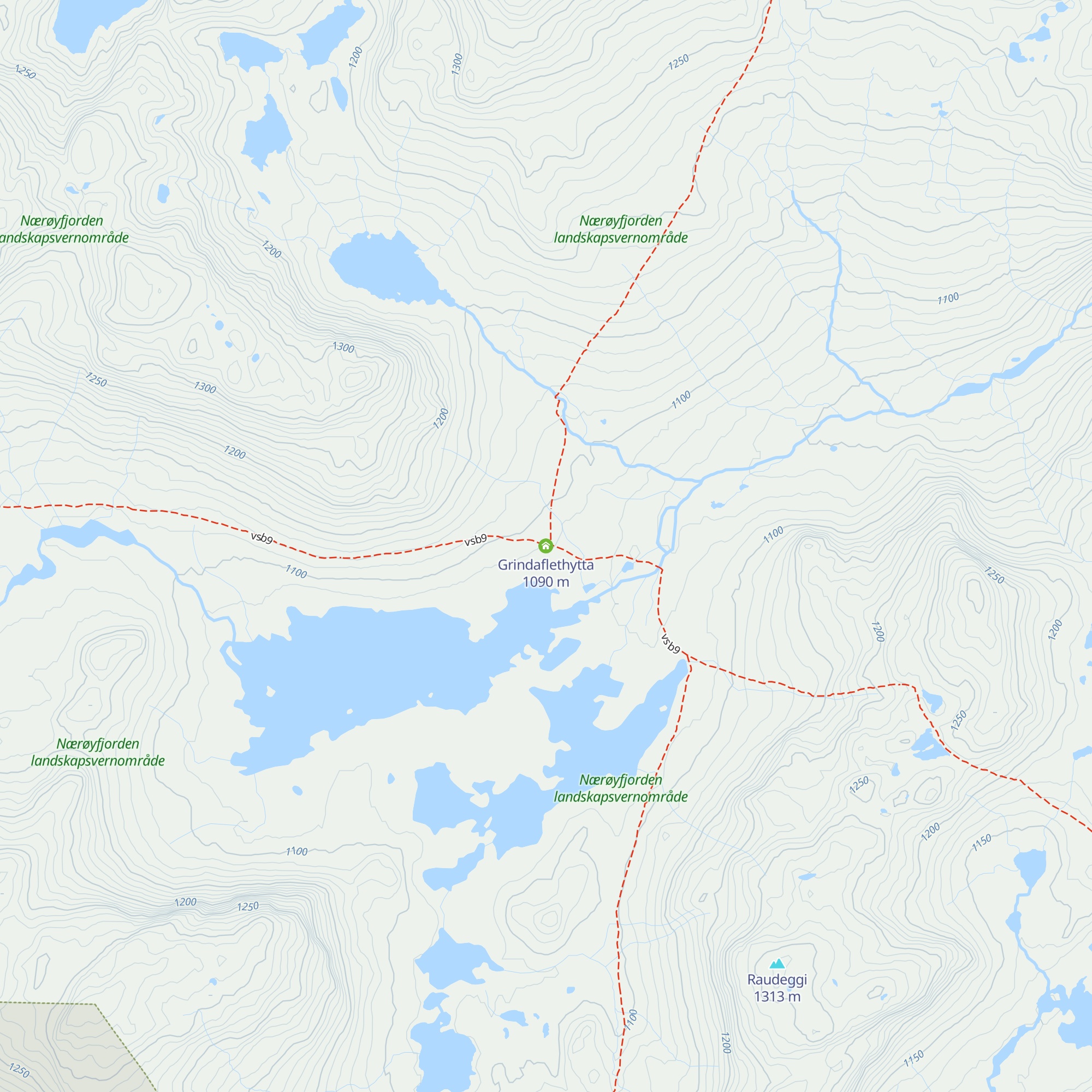 Grindaflethytta map