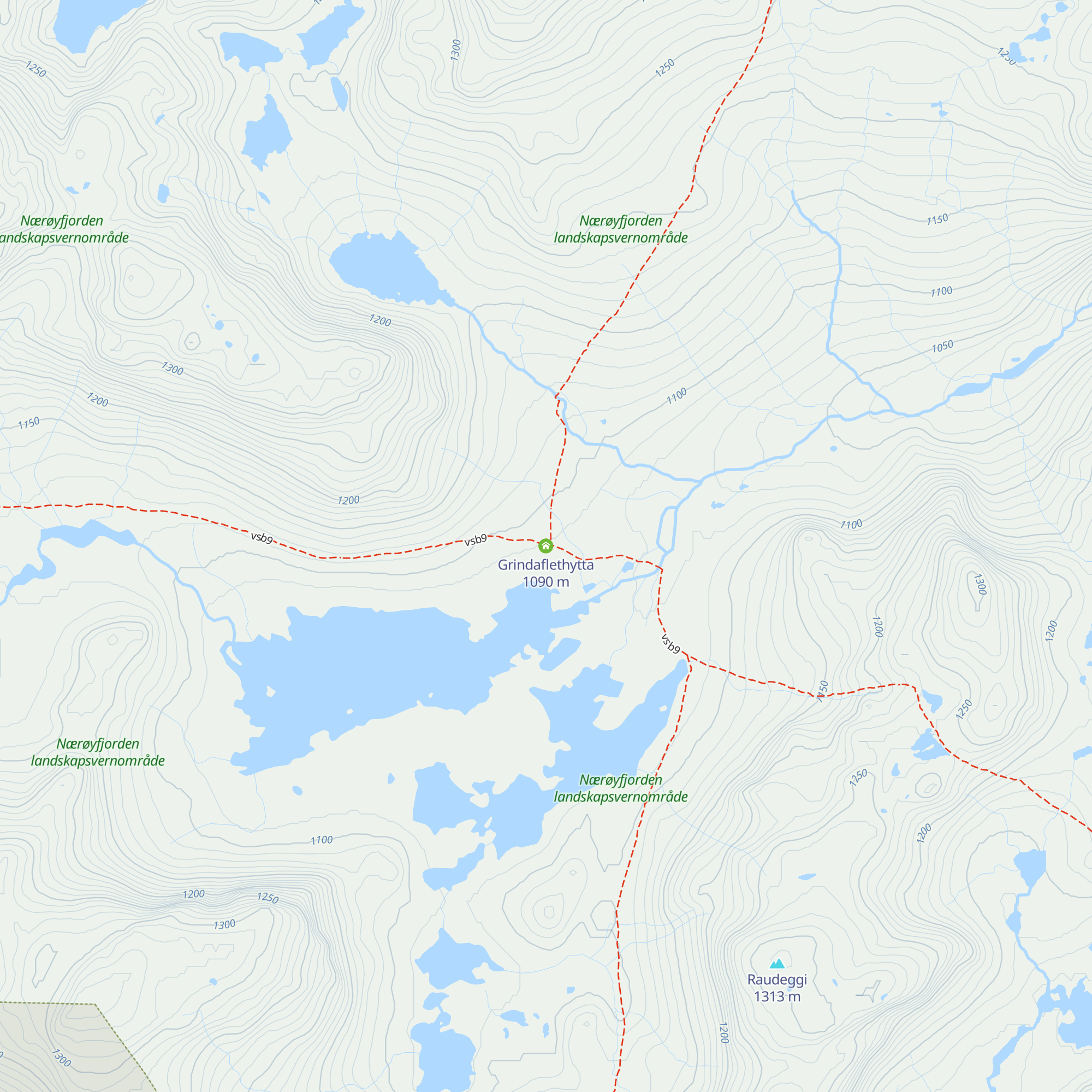 Grindaflethytta map