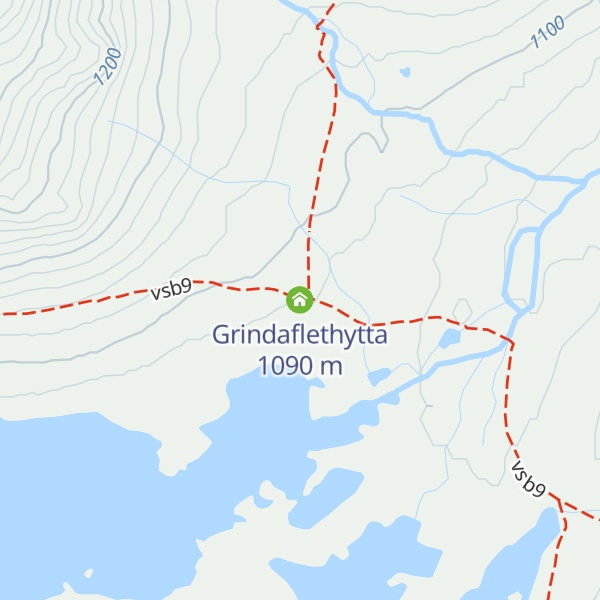 Map of Grindaflethytta