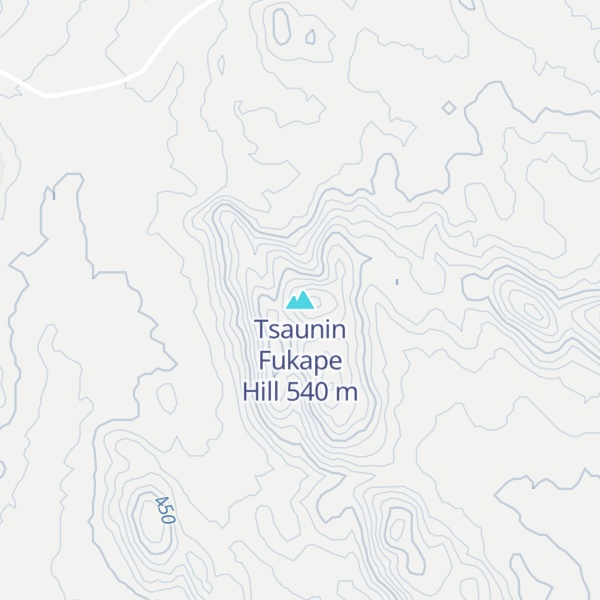 Map of Tsaunin Fukape Hill