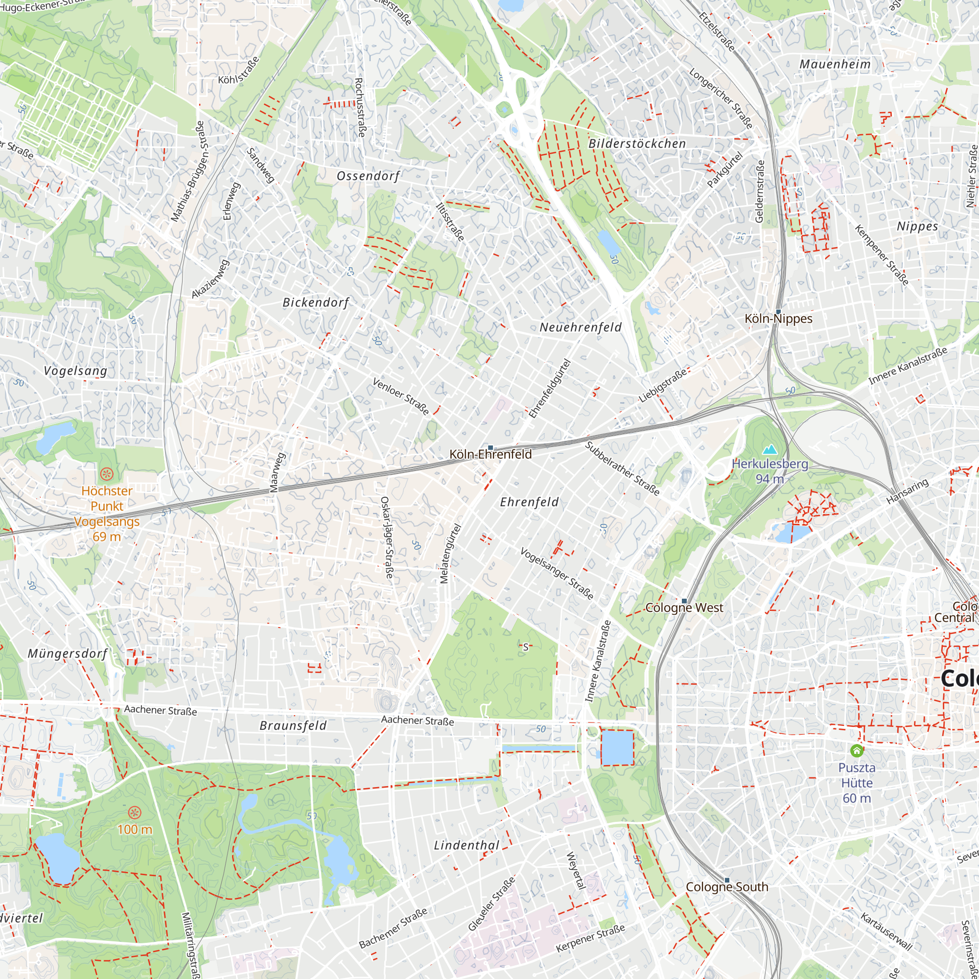 KVB-Kundencenter Ehrenfeld map