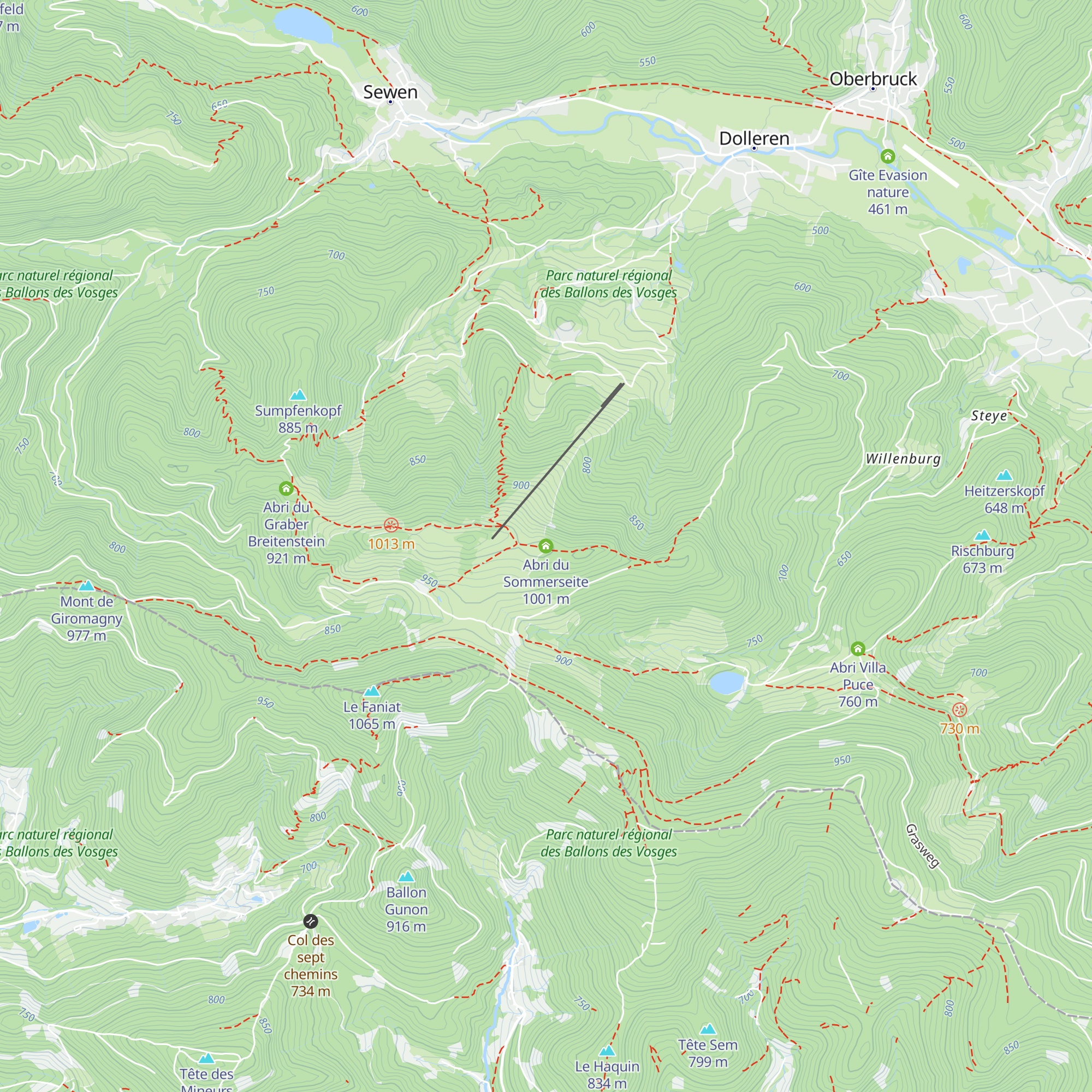 Abri du Sommerseite map