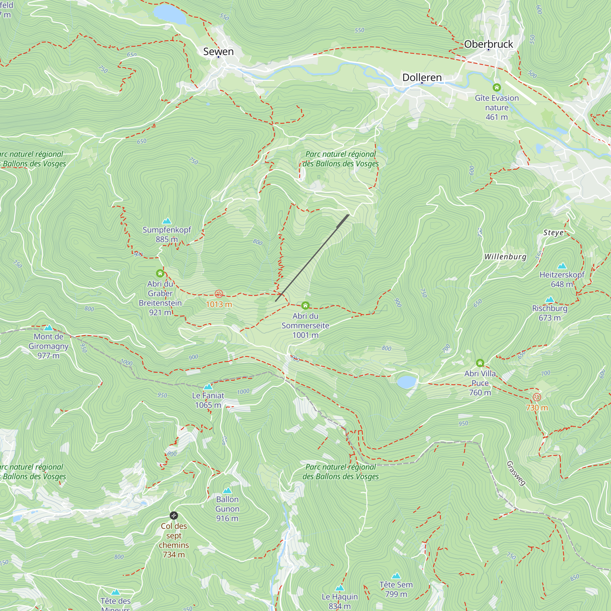 Abri du Sommerseite map
