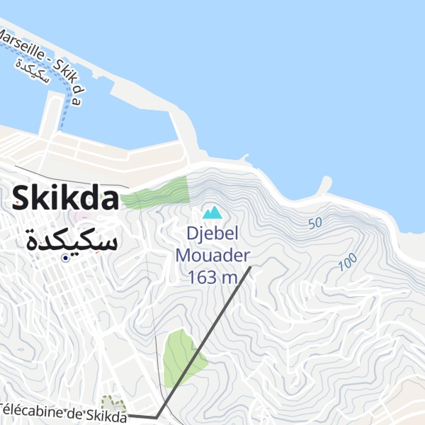 Map of Djebel Mouader