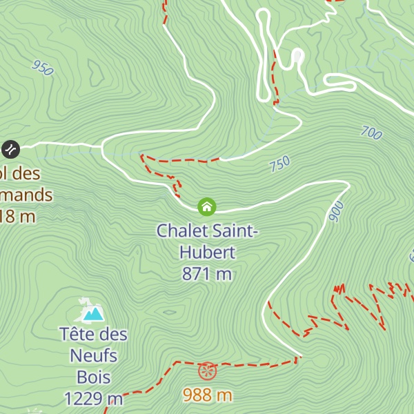 Map of Chalet Saint-Hubert