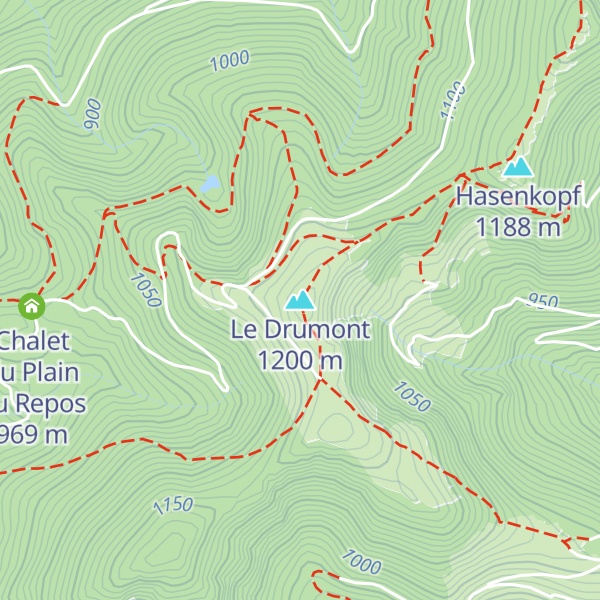Map of Le Drumont