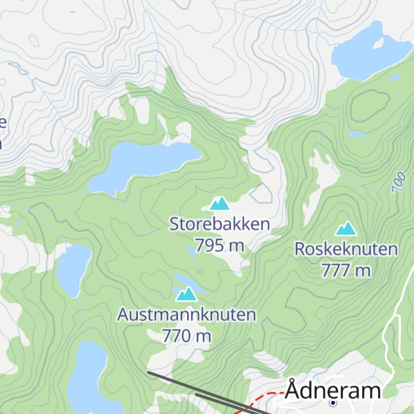 Map of Smådalsheia