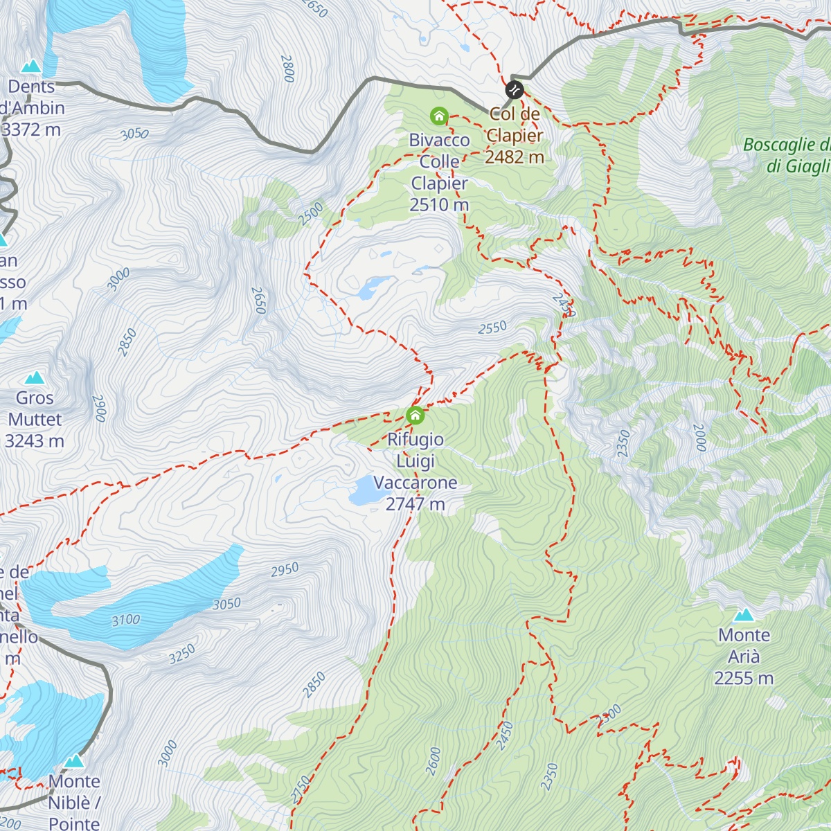 Rifugio Luigi Vaccarone map