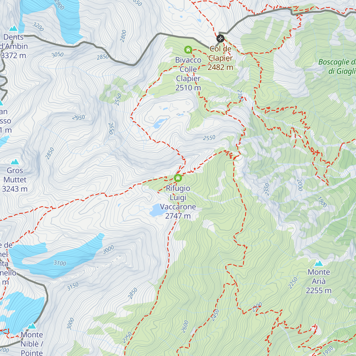 Rifugio Luigi Vaccarone map