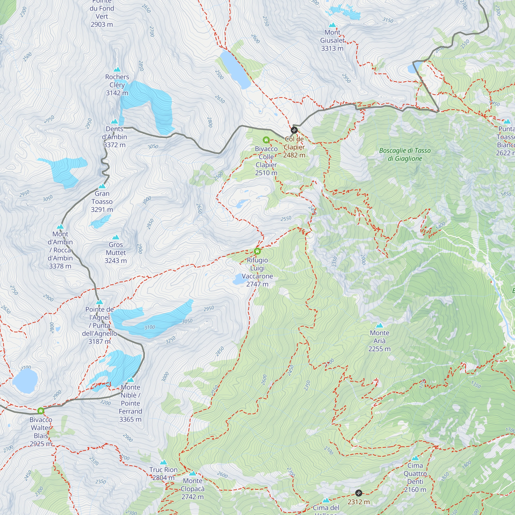 Capanna Sibille map