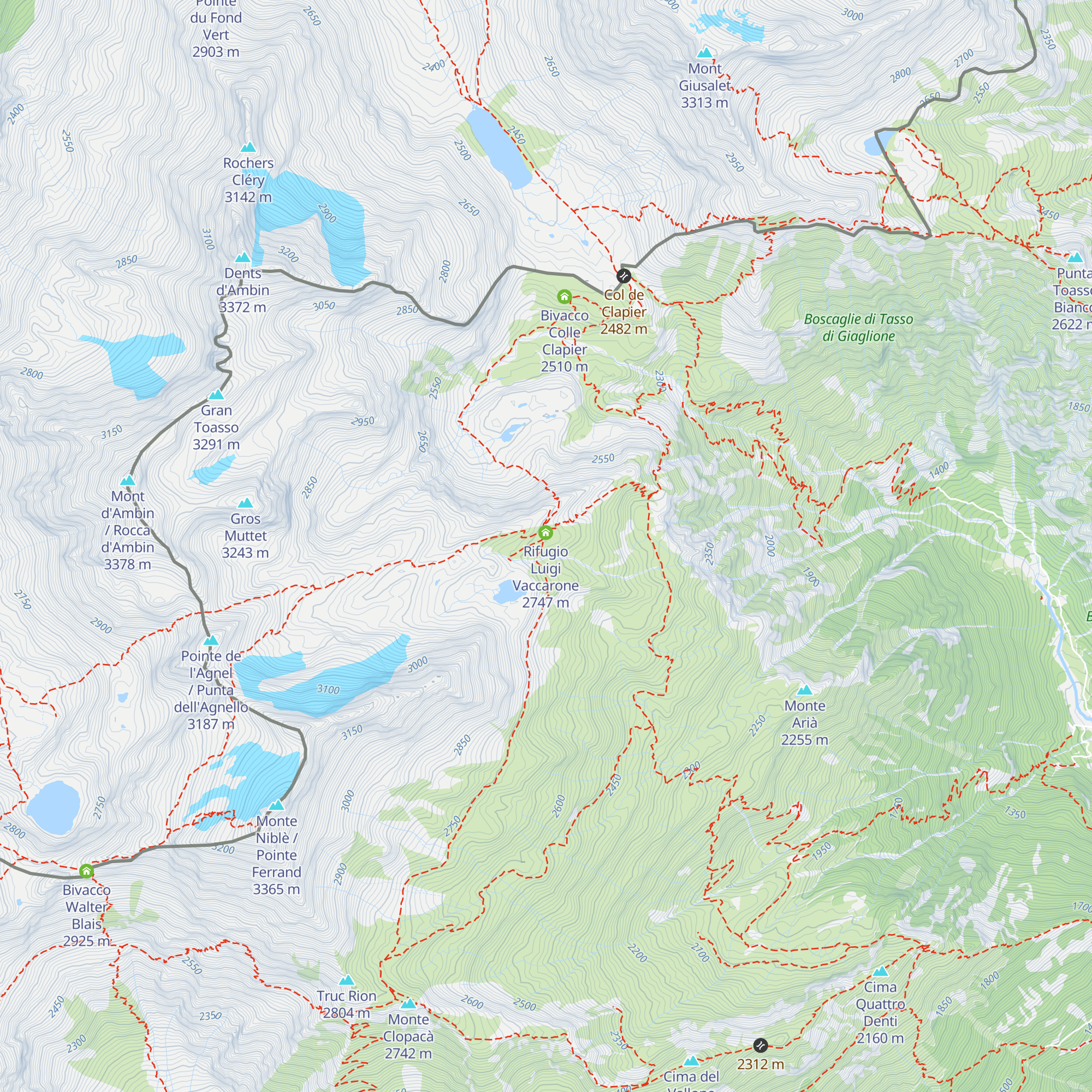 Capanna Sibille map