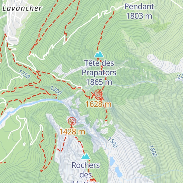 Map of Le Chapeau