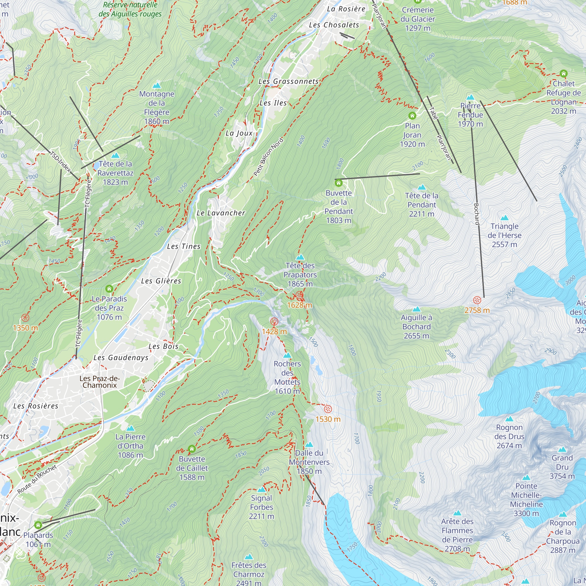 Le Chapeau map