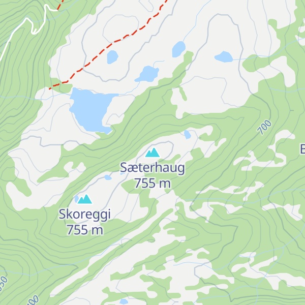 Map of Sæterhaug