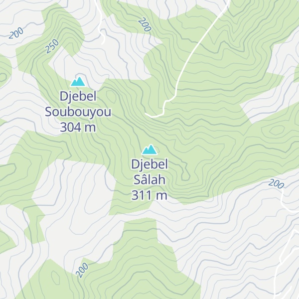Map of Djebel Sâlah