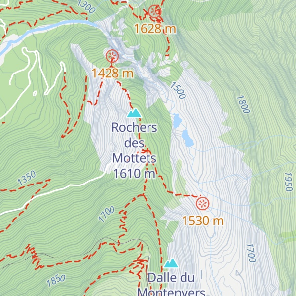 Map of La Buvette des Mottets