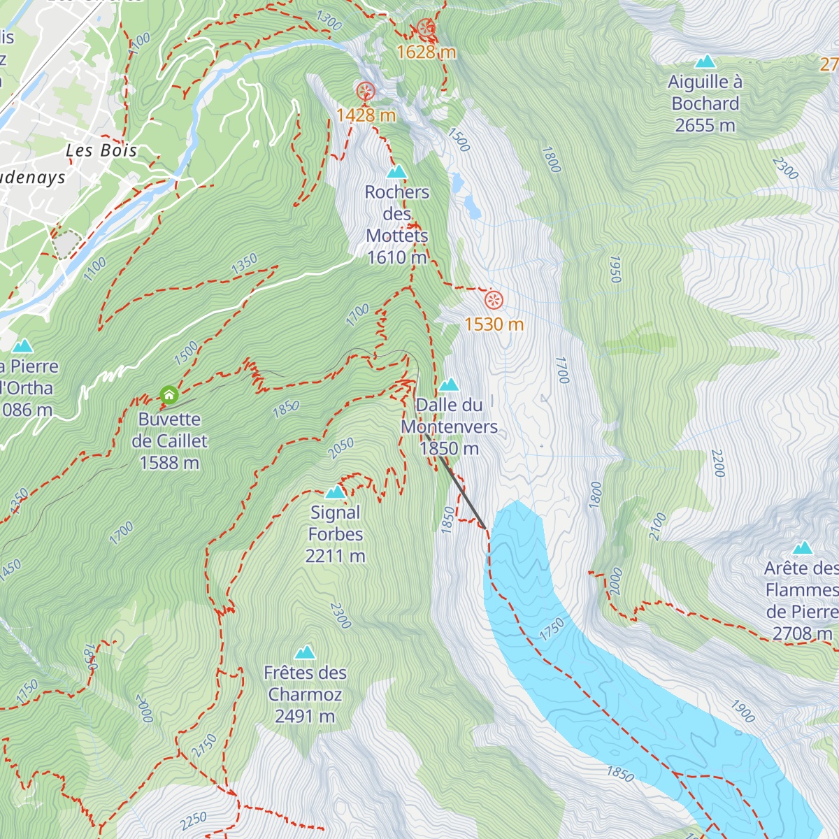 Bar des Glaciers map