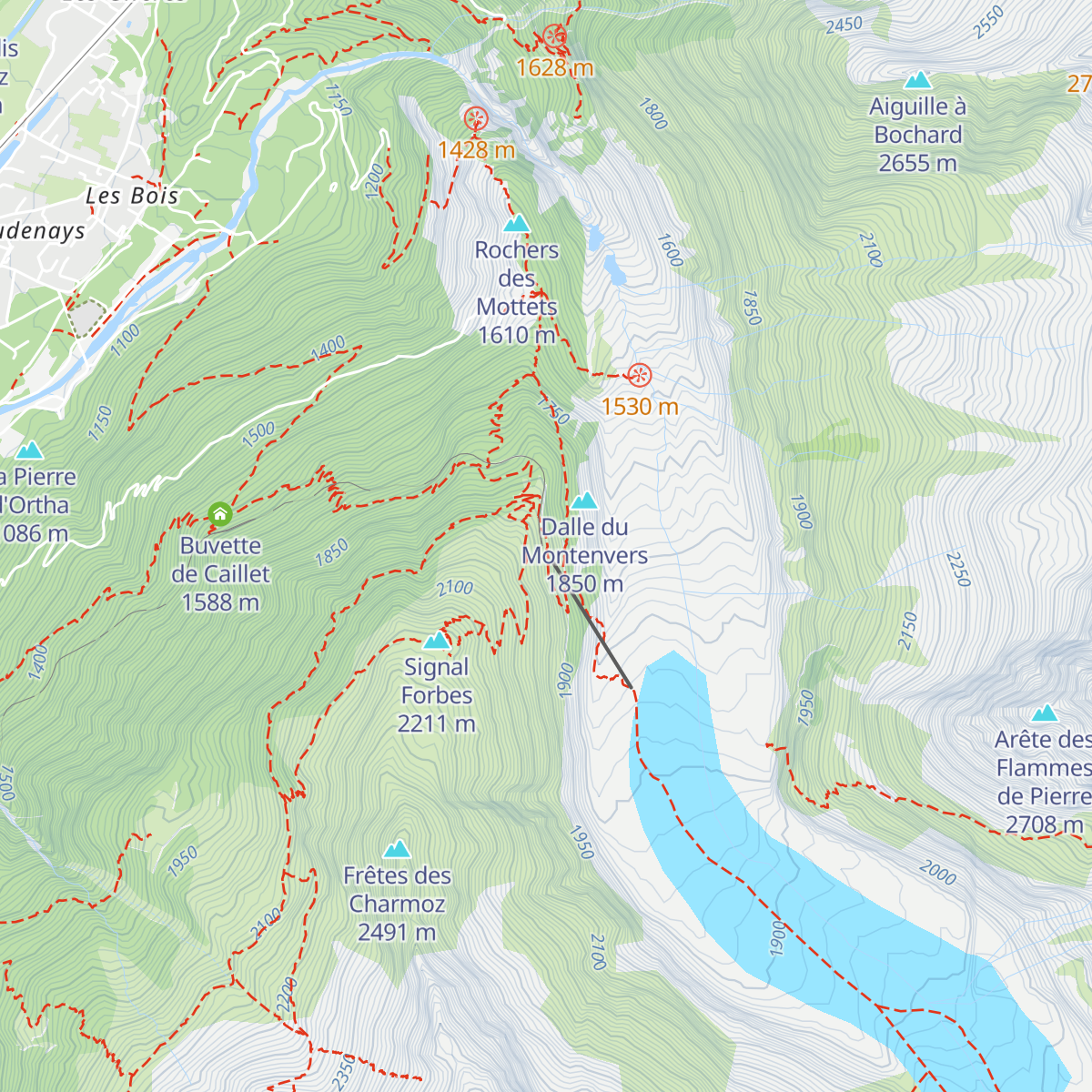 Bar des Glaciers map