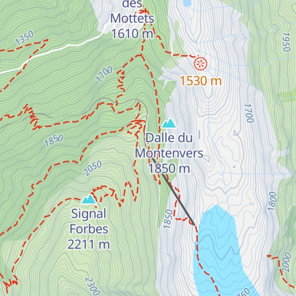Map of Bar des Glaciers