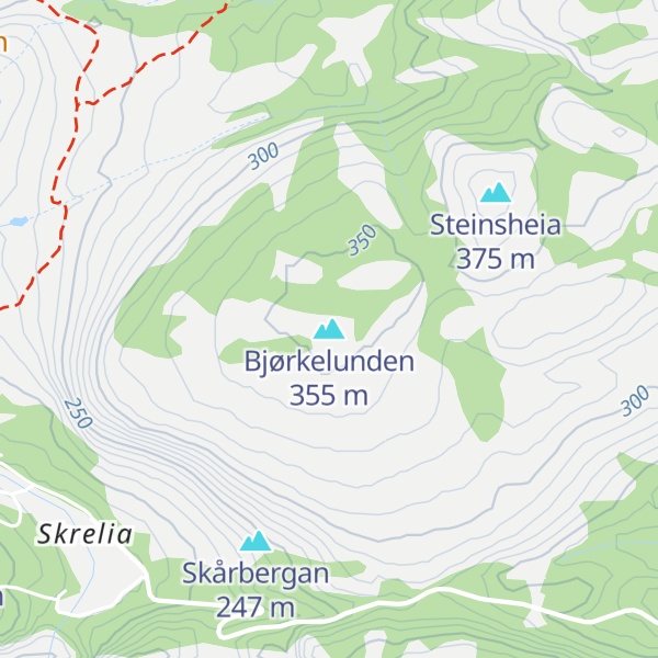 Map of Bjørkelunden