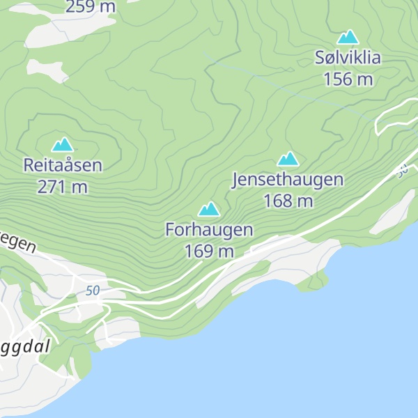 Map of Forhaugen