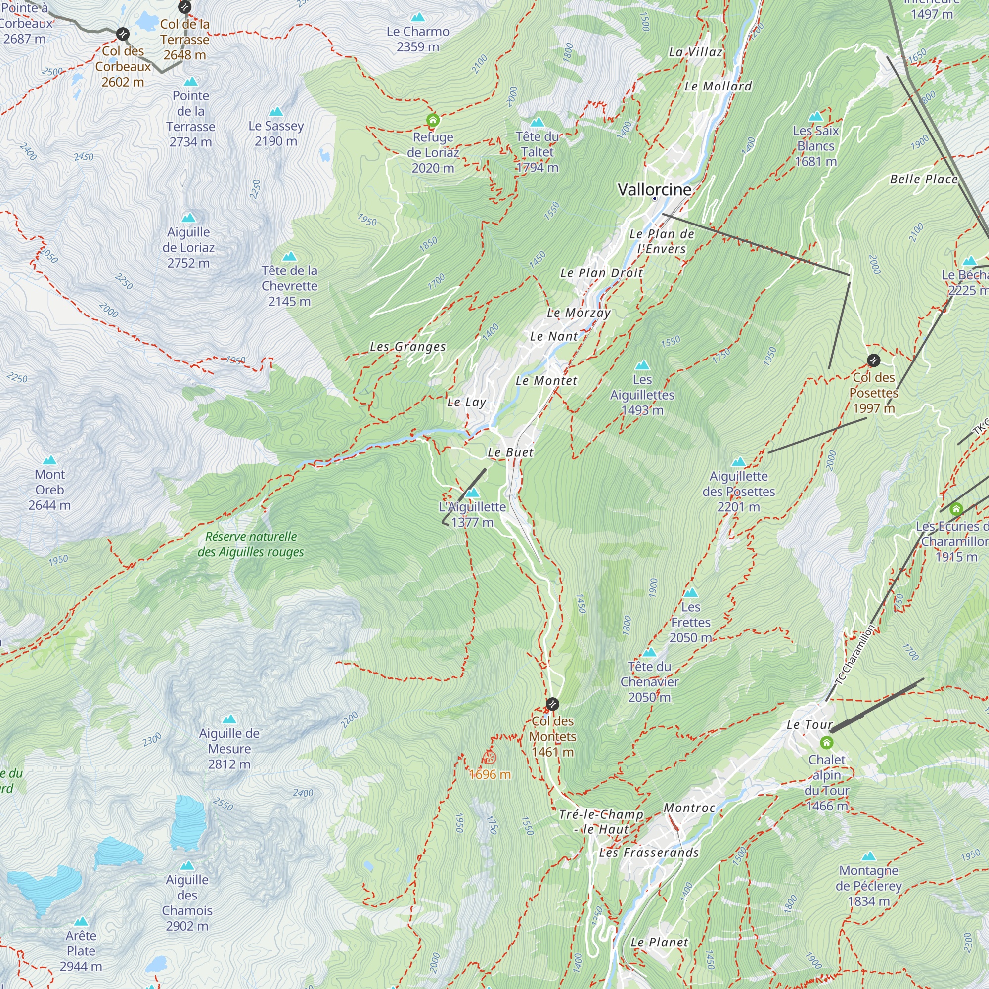 Chalet Skiroc map
