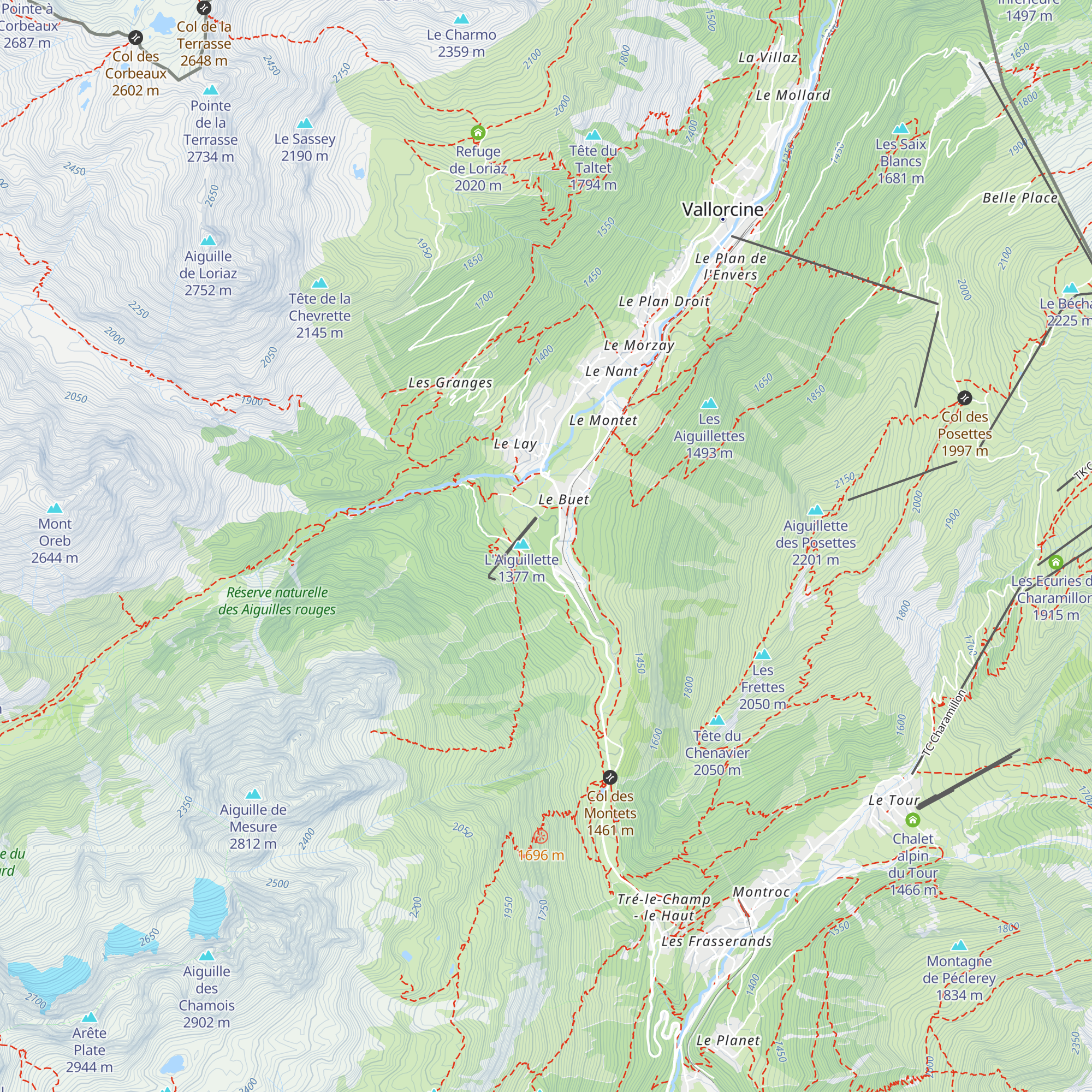 Chalet Skiroc map