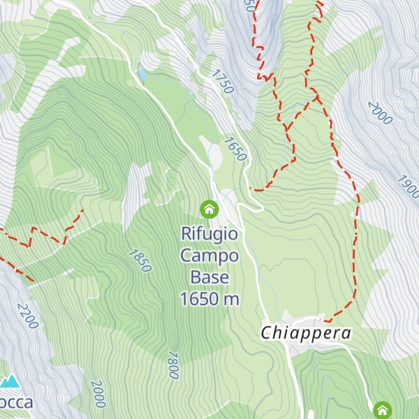 Map of Rifugio Campo Base