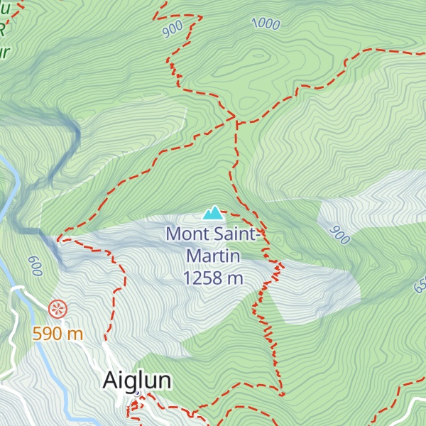 Map of Mont Saint-Martin