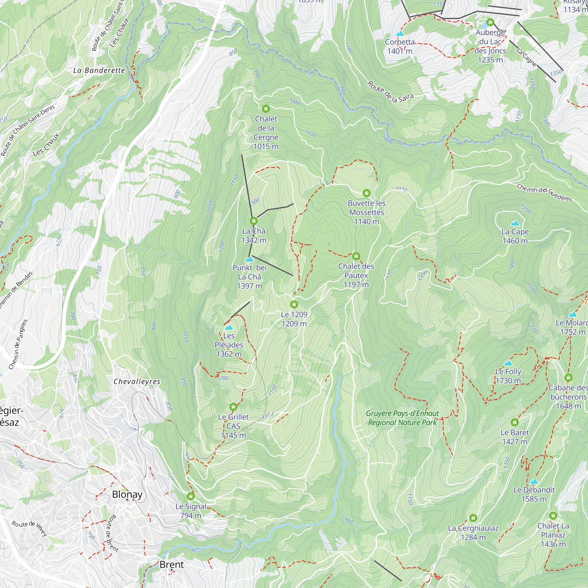 Refuge des Motalles map
