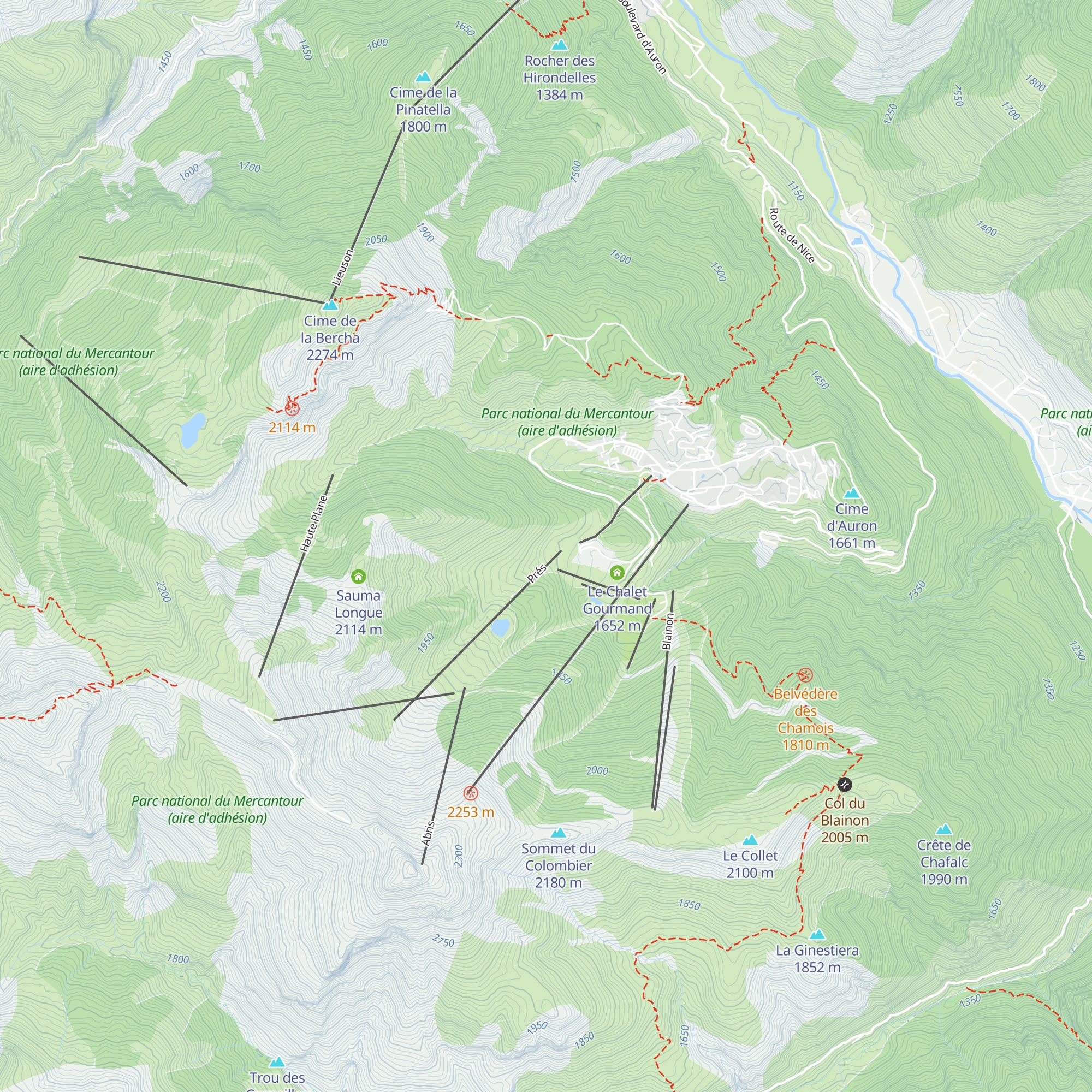 Le Blanchon 1600 map