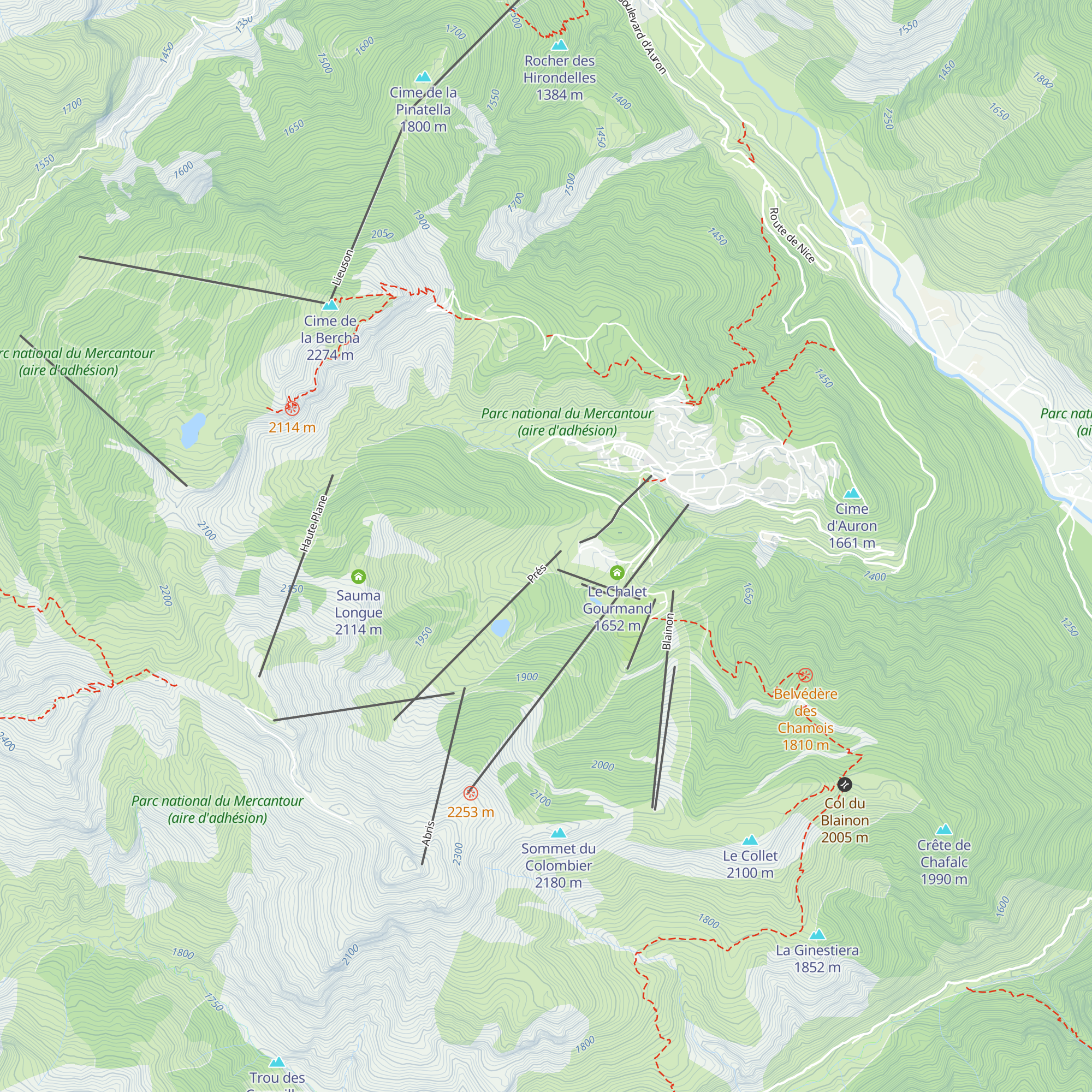 Le Blanchon 1600 map