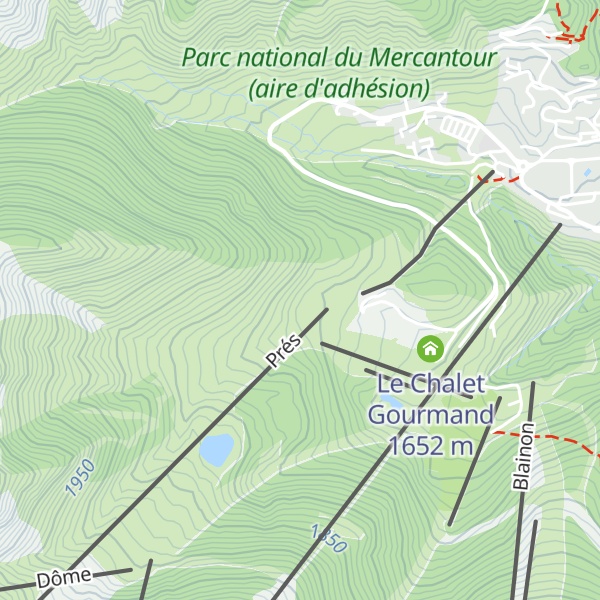 Map of Le Blanchon 1600