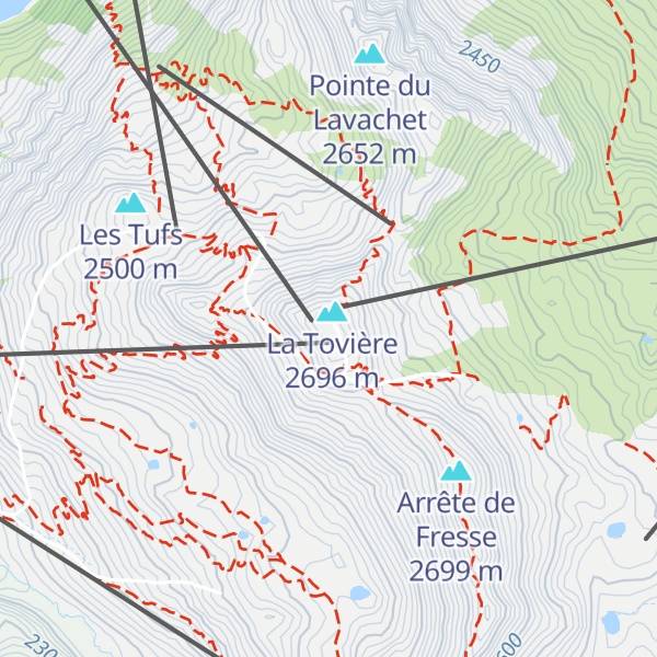 Map of Le Rhonas