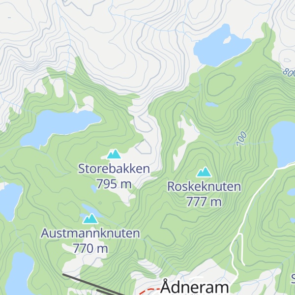 Map of Kyrkjeknuten