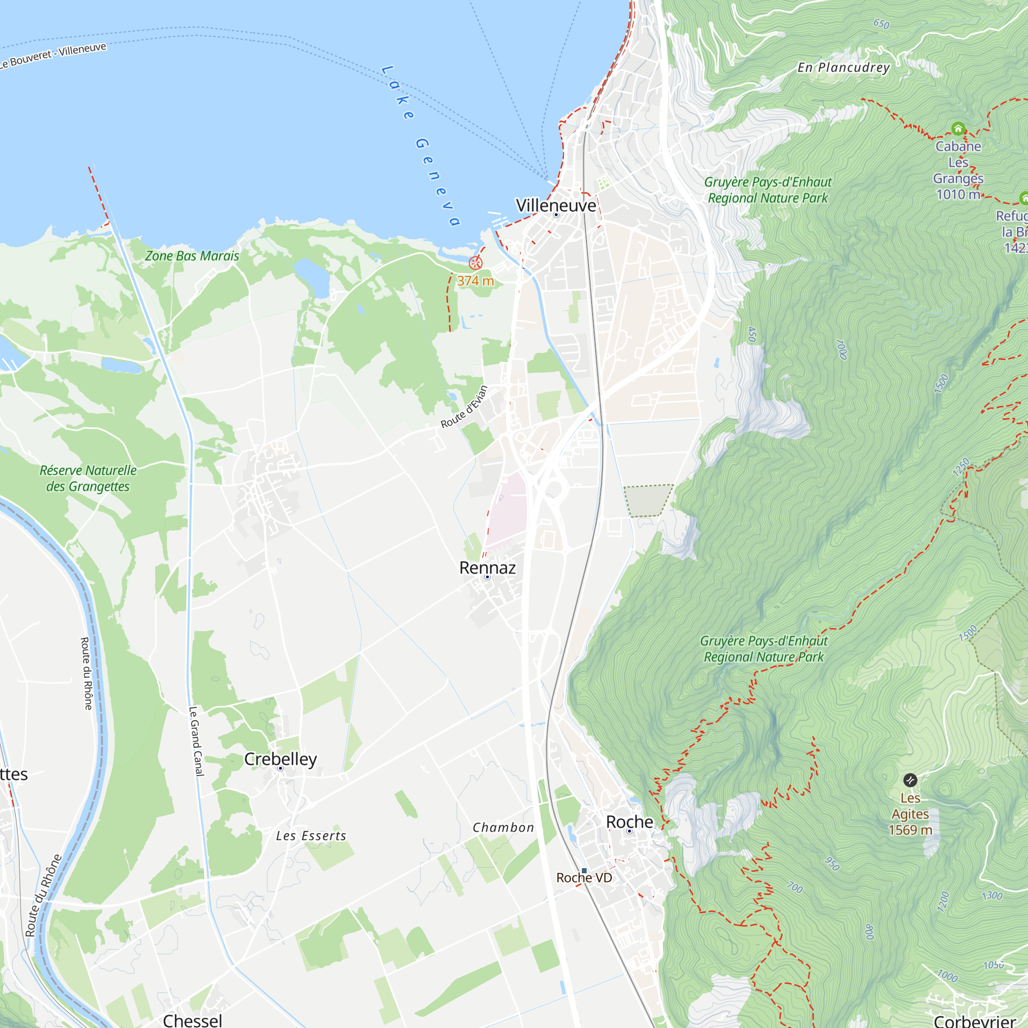 HRC Hôpital Riviera-Chablais map