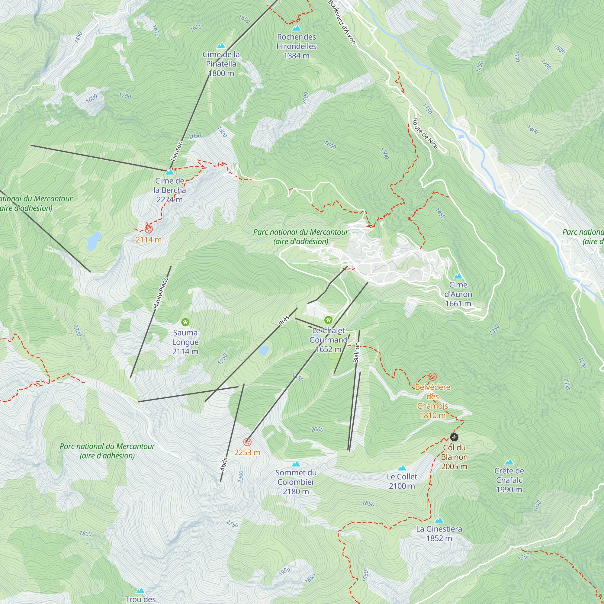 Les Canailles map