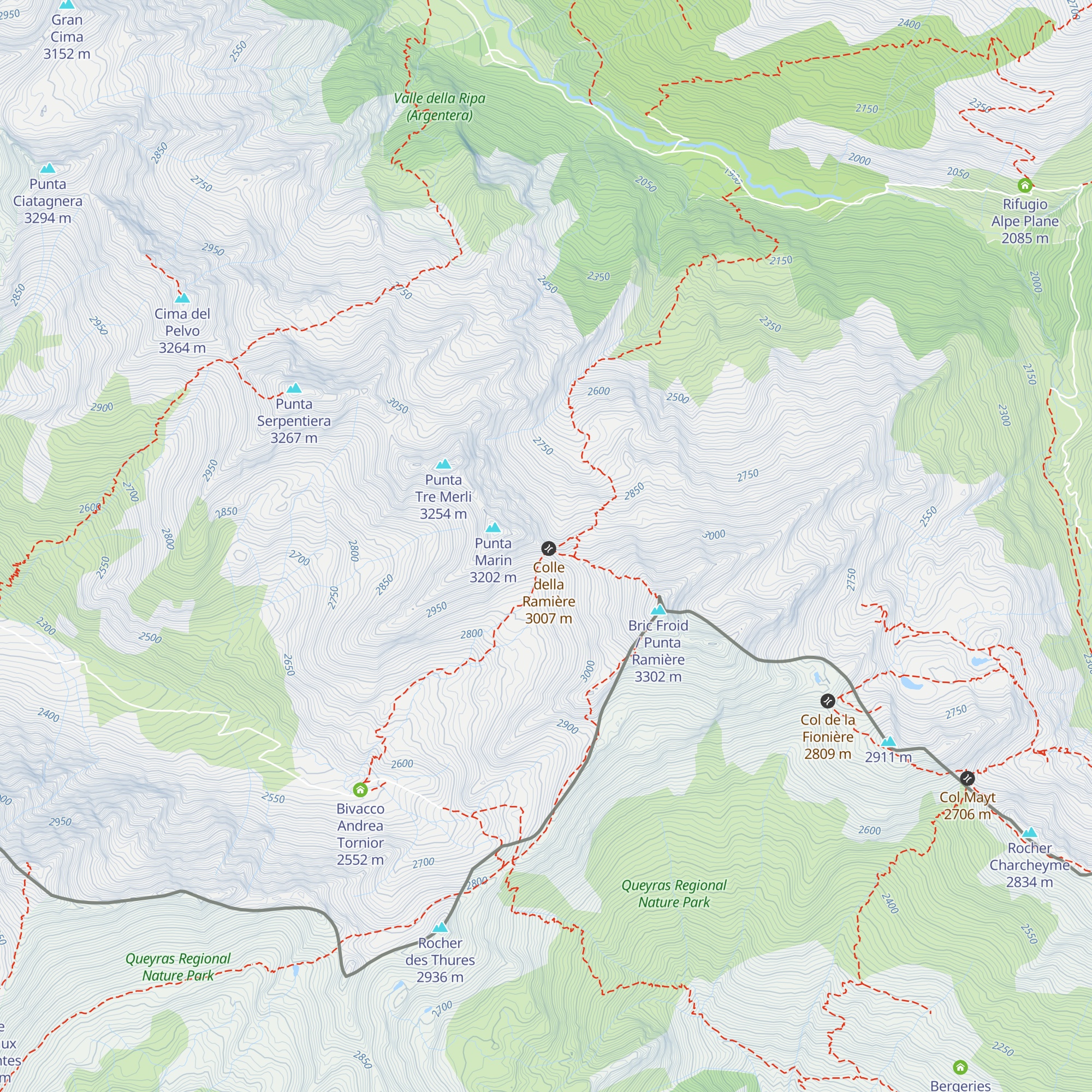 Ricovero XXI map