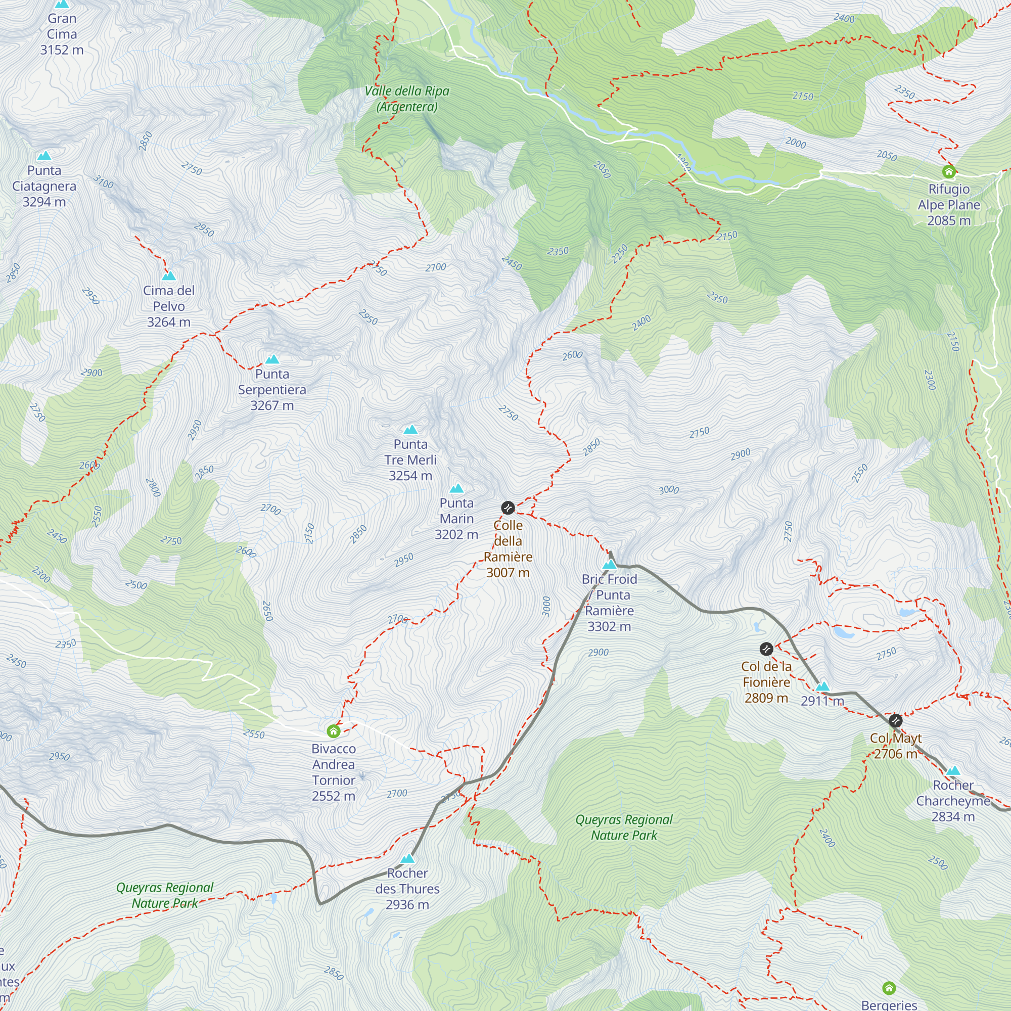 Ricovero XXI map