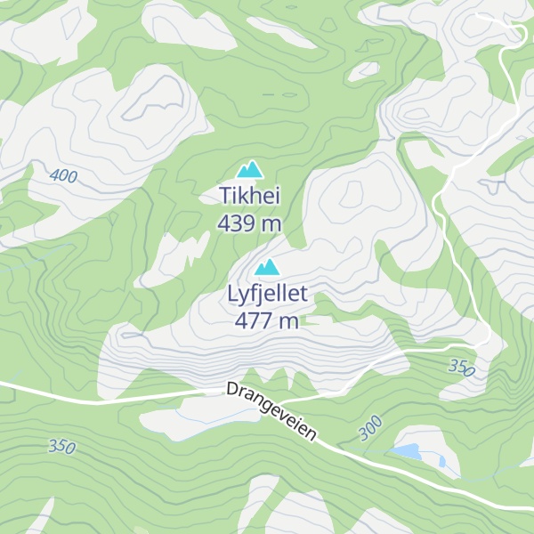 Map of Lyfjellet