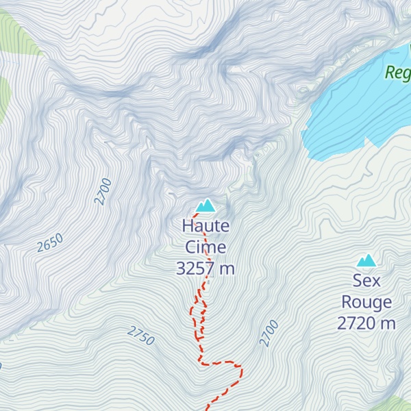 Map of Haute Cime