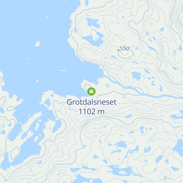 Map of Grotdalsneset