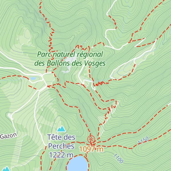 Map of Cabane de Gazon Vert