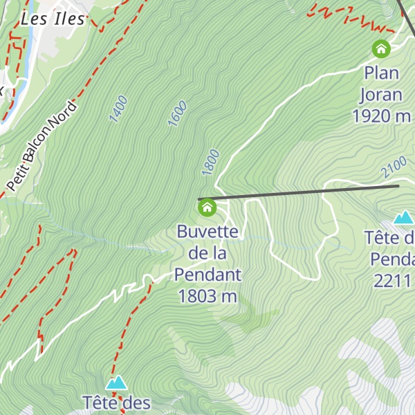 Map of Buvette de la Pendant