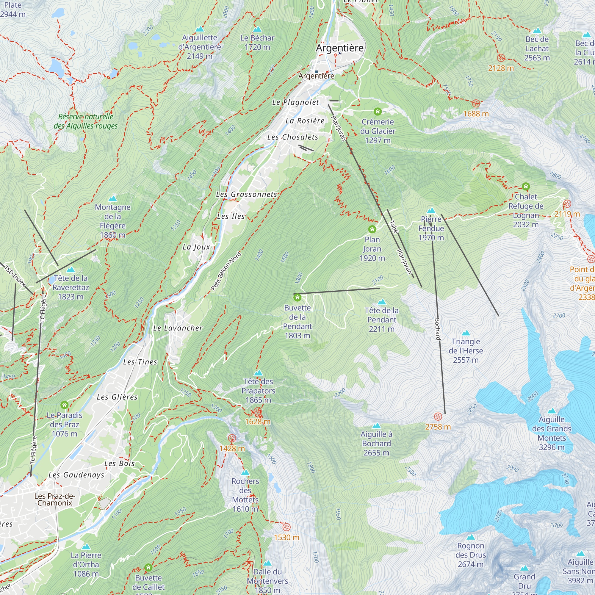 Buvette de la Pendant map