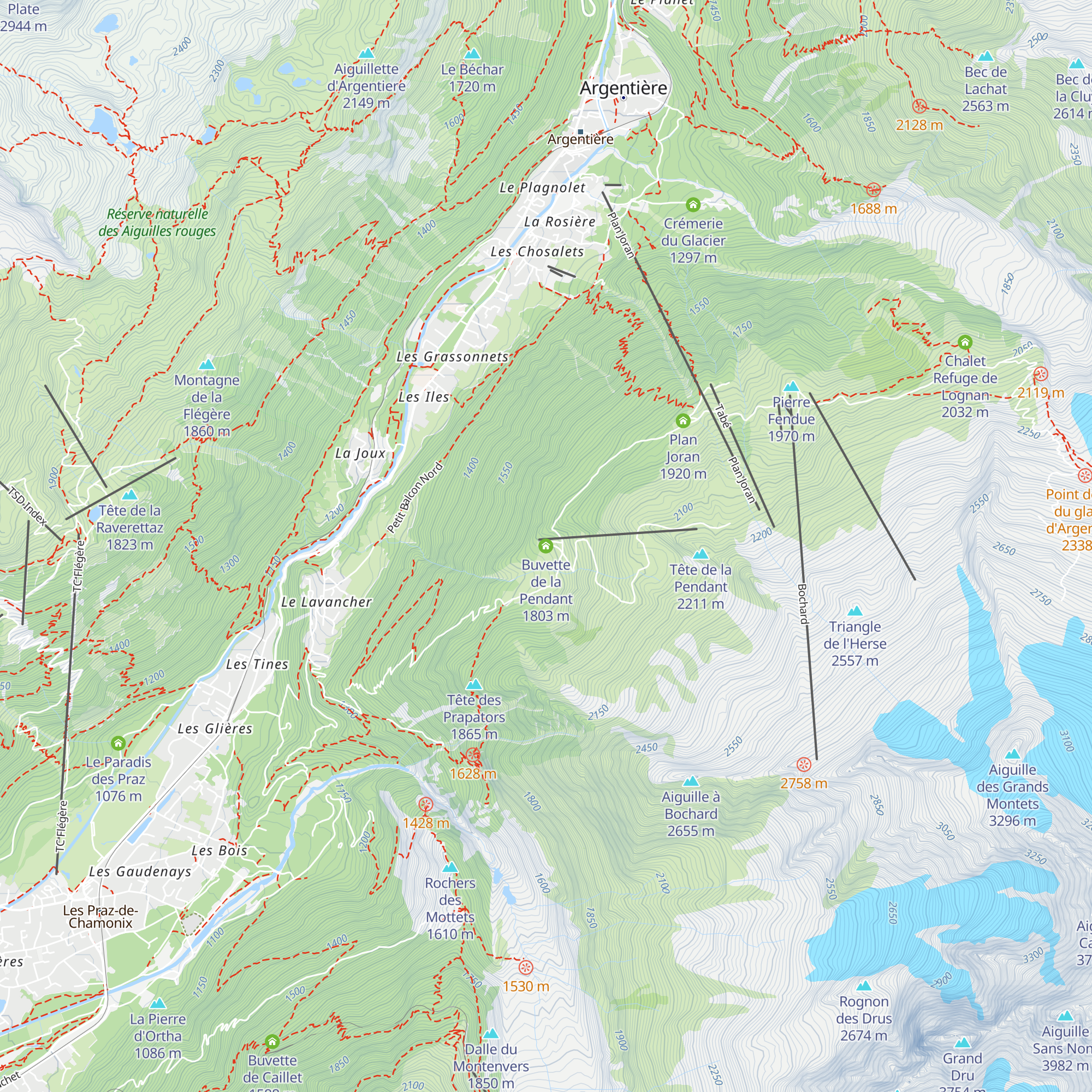 Buvette de la Pendant map
