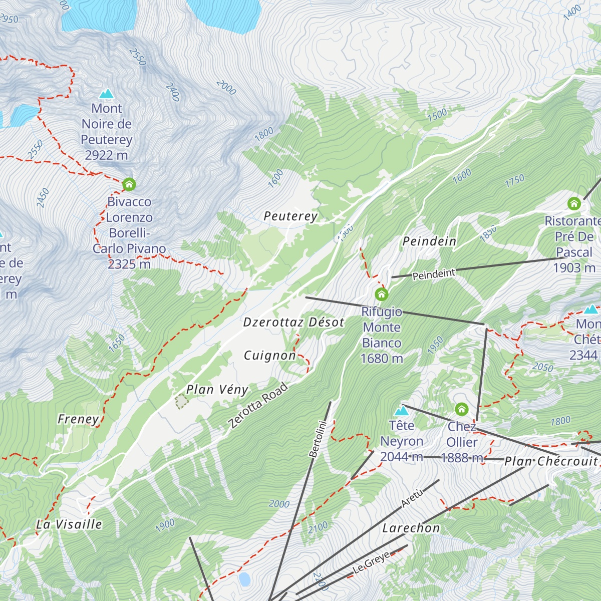 Capitan Des Alpes map