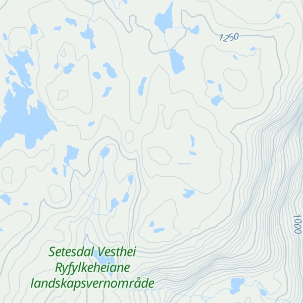 Map of Auråhorten, øst