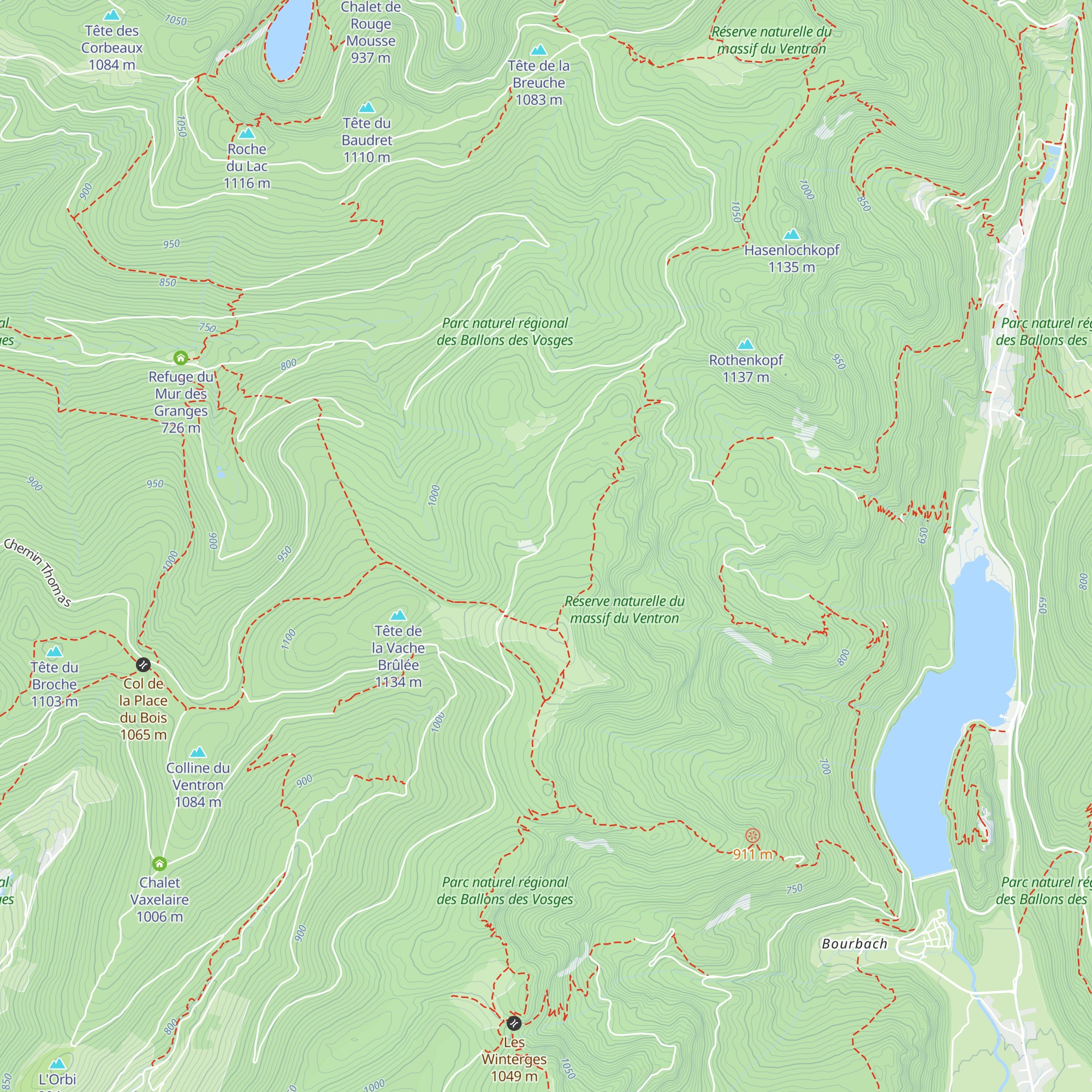 Abri de la Méreuille map