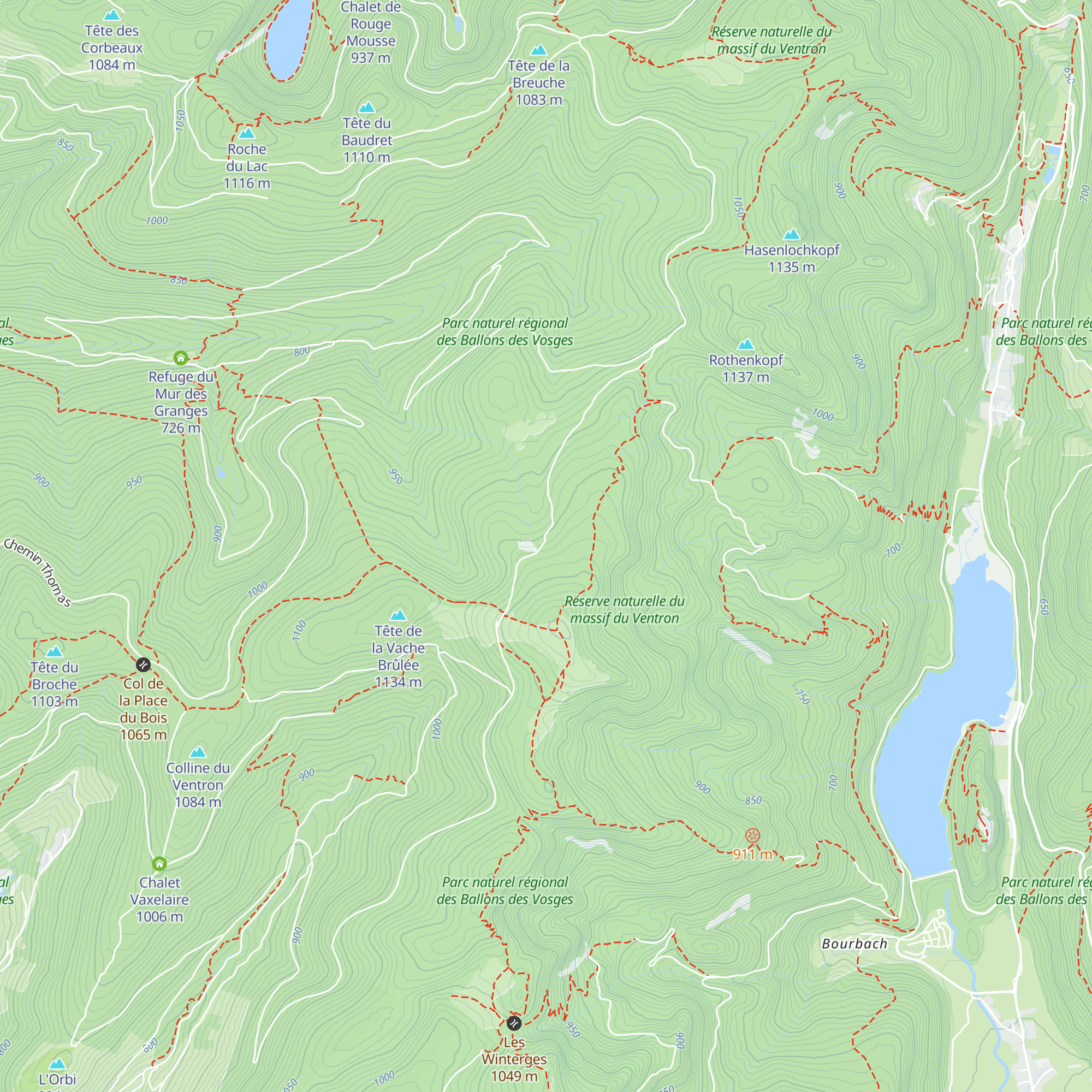 Abri de la Méreuille map